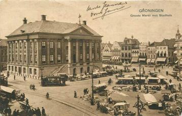 (300-092-005) Groningen Groote Markt met Stadhuis beschikbaar voor biedingen