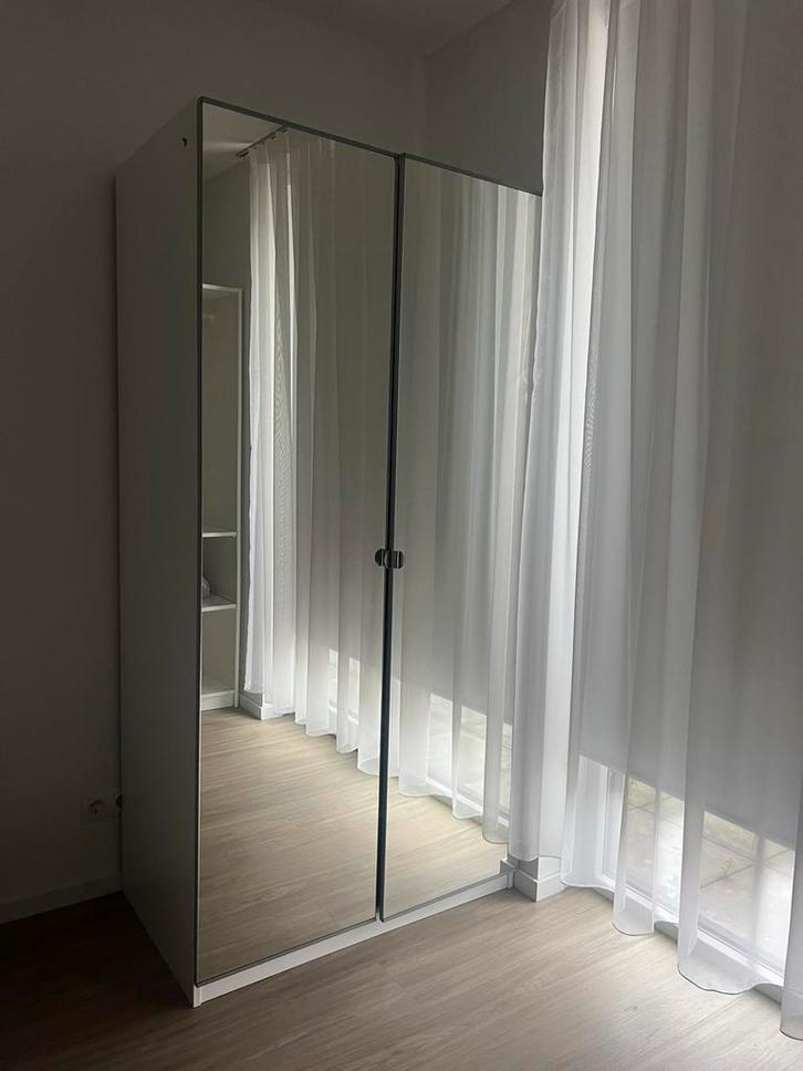 Ikea Pax kasten met spiegeldeuren (2 stuks), Huis en Inrichting, Kasten | Kledingkasten, Gebruikt, Met deur(en), Ophalen