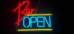 BAR OPEN led neon verlichting, Ophalen of Verzenden, Nieuw, Lichtbak of (neon) lamp