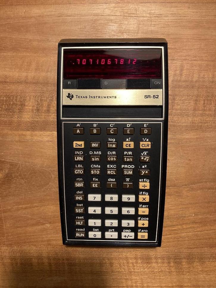 Texas Instruments vintage rekenmachine  SR-52, Diversen, Rekenmachines, Zo goed als nieuw, Ophalen of Verzenden