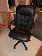 Zwarte bureaustoel (verstelbaar), Huis en Inrichting, Ophalen, Gebruikt, Zwart