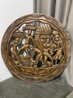 Decoratief houten plateau uit de jaren 80, Antiek en Kunst, Ophalen of Verzenden