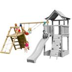 Schommelaanbouw + klimwand | @Challenger | Schommel hout, Kinderen en Baby's, Speelgoed | Buiten | Speeltoestellen, Nieuw, Aanbouwonderdeel