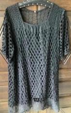 Leuke, zwarte, gevoerde zomerse top; maat XL; oto 61 cm, Zwart, Maat 46/48 (XL) of groter, Ophalen of Verzenden, Zo goed als nieuw