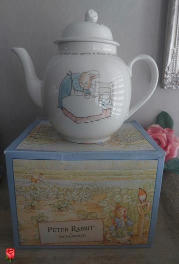 Grote theepot Beatrix Potter Peter Rabbit Wedgwood uit 1993 beschikbaar voor biedingen