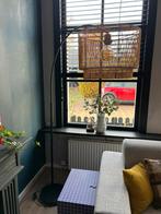 Vloerlamp booglamp zwarte voet, Huis en Inrichting, Lampen | Vloerlampen, Ophalen, Zo goed als nieuw, 150 tot 200 cm