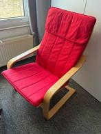 Rode IKEA fauteuil/stoel, Huis en Inrichting, Fauteuils, Ophalen, Gebruikt, 75 tot 100 cm, 50 tot 75 cm