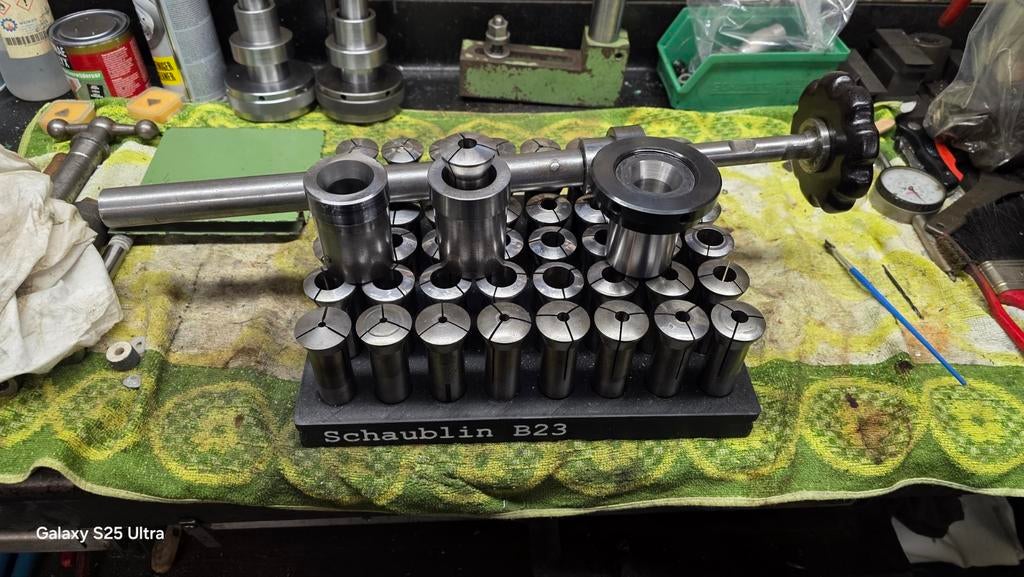 Schaublin b 23 Set voor Kellenberger slijpbank, Doe-het-zelf en Verbouw, Gereedschap | Slijpmachines, Minder dan 700 watt, Ophalen of Verzenden