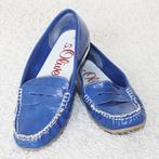 Prachtige Leren s.Oliver Instappers (Maat 36) s16 € 30,-, Blauw, Instappers, Ophalen of Verzenden, Zo goed als nieuw