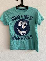 Groen T-shirt met opdruk, maat 134/140, Ophalen of Verzenden, Zo goed als nieuw, Jongen of Meisje, Shirt of Longsleeve