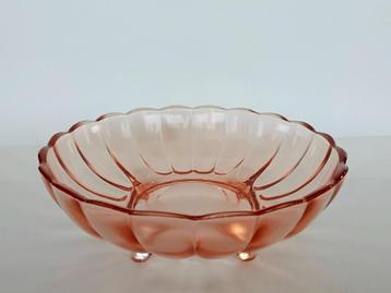 Schaal Persglas Art Deco Vintage beschikbaar voor biedingen