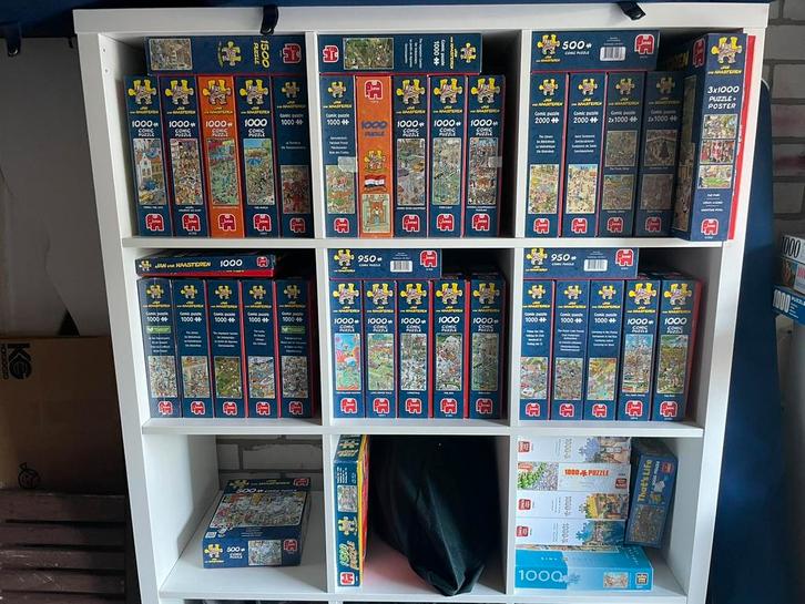Heel veel Jan van Haasteren te koop, Hobby en Vrije tijd, Denksport en Puzzels, Zo goed als nieuw, 500 t/m 1500 stukjes, Ophalen of Verzenden