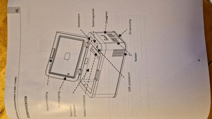 Elektrische koelbox voor camper, Caravans en Kamperen, Camper-accessoires, Zo goed als nieuw, Ophalen of Verzenden