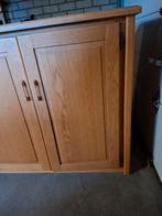 Eiken TV kast., Ophalen, Gebruikt, 100 tot 150 cm, 150 tot 200 cm