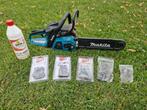 Makita Kettingzaag EA3201S met 4 zaagkettingen!, Tuin en Terras, Hand-tuingereedschap, Ophalen of Verzenden, Gebruikt, Overige soorten