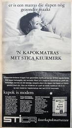 27 vintage advertenties reclames matras 52-66 bed beddengoed, Verzenden, Gebruikt, Reclamebord