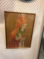 Mongolië vrouw , aquarel op zijde, Ophalen of Verzenden