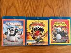 3 leuke Blu-Ray’s: Kung Fu Panda deel 1 en 2, en Penguins, Ophalen, Zo goed als nieuw, Tekenfilms en Animatie