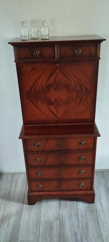 Prachtige Heldense secretaire mahonie English fourniture beschikbaar voor biedingen