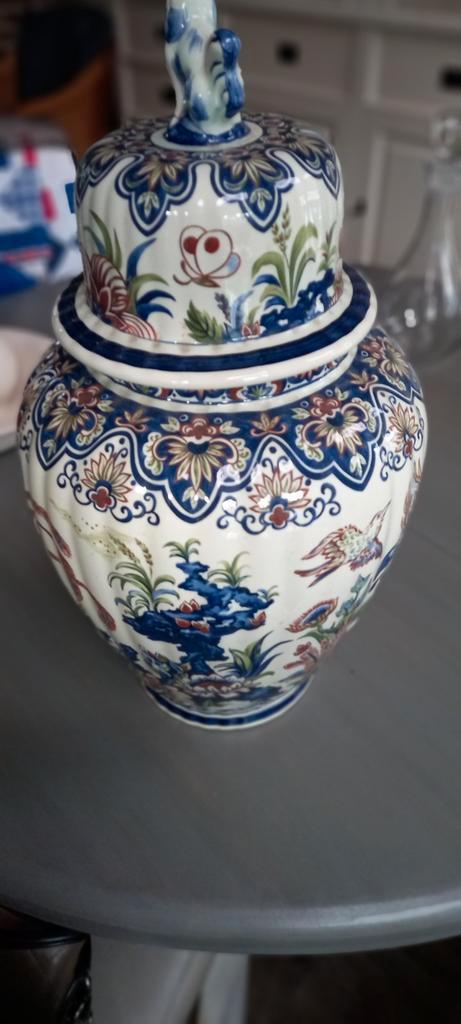 Kaststel met wandborden Makkums handbeschilderd- Puntgaaf!, Antiek en Kunst, Antiek | Vazen, Ophalen of Verzenden