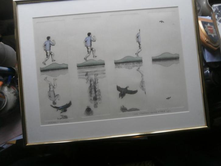 ING KUNST, Reflecties, Mooie Kleurets,  Carla KLEEKAMP, Antiek en Kunst, Kunst | Etsen en Gravures, Ophalen