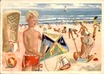 Voor het kind, jongen met vlieger, Bert Bounan 1951, Verzamelen, Ophalen of Verzenden, 1940 tot 1960, Gelopen, Kinderen