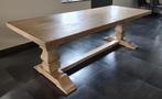Robuuste Kasteeltafel / Kloostertafel 2,40m lang,rechthoekig, Huis en Inrichting, Tafels | Eettafels, Ophalen, 200 cm of meer