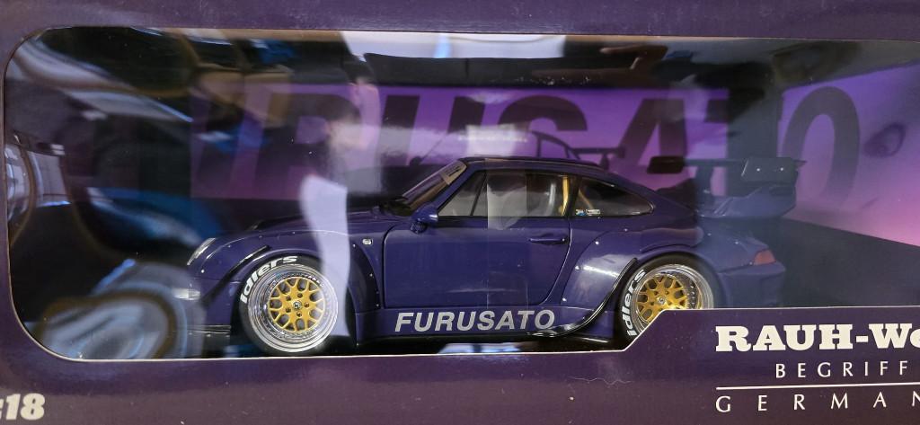 Porsche 993 RWB Furusato (06) Paars, Hobby en Vrije tijd, Modelauto's | 1:18, Nieuw, Auto, Overige merken, Ophalen of Verzenden