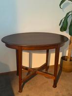 Houten tafeltje, ovaal blad, Gebruikt, 50 tot 100 cm, Ophalen of Verzenden, Tafelblad