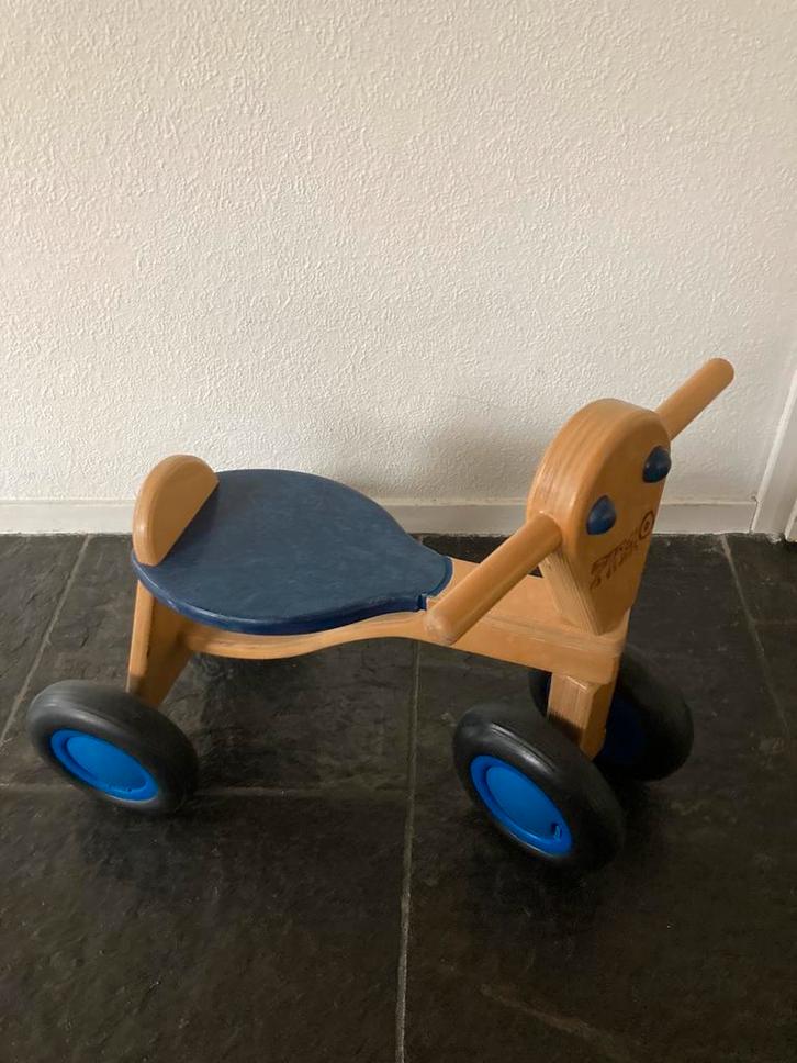 Kinderfietsje hout van Dijk Kwaliteit in Nw-staat!, Kinderen en Baby's, Speelgoed | Buiten | Voertuigen en Loopfietsen, Zo goed als nieuw