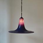 Vintage Paarse Heksenhoed hanglamp glas, Huis en Inrichting, Lampen | Hanglampen, Ophalen, Onbekend, Onbekend, Minder dan 50 cm