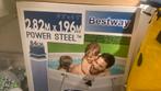 Bestway power steel 2.82 + 1.96 84cm diep, Tuin en Terras, 200 tot 300 cm, Nieuw, 400 cm of meer, Rechthoekig