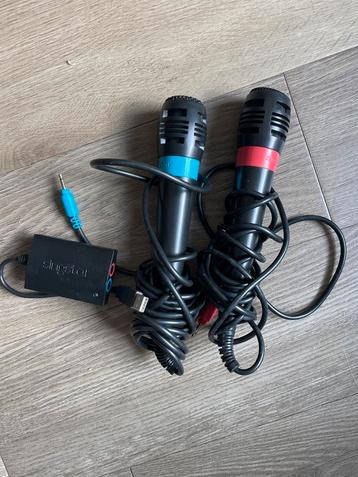 Singstar Microfoons met Adapter beschikbaar voor biedingen
