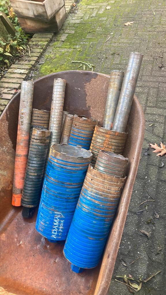 Diamant kernbore 1: stuks samen € 100,00, Hobby en Vrije tijd, Knutselen, Zo goed als nieuw, Materiaal, Ophalen