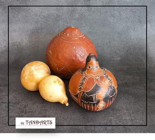 Kalebassen set van drie = € 7,95, Antiek en Kunst, Kunst | Niet-Westerse kunst, Ophalen of Verzenden