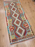 Handgeweven oosterse wollen kelim loper 193x78, Info@SlatsAntiek.nl, Crème, Vof Slats Antiek, Kelim