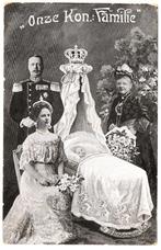 Koninklijke familie in 1909, gelopen kaart, Verzamelen, Koninklijk Huis en Royalty, Verzenden, Gebruikt, Nederland, Kaart, Foto of Prent