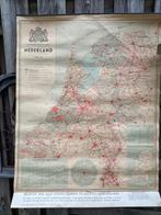 Oude landkaart van Nederland van F Bruins, Nederland, Gelezen, Ophalen of Verzenden, 1800 tot 2000