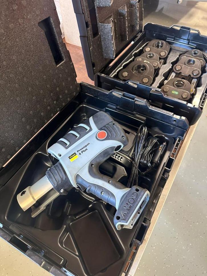 Viega Pressgun 6 Plus compleet met Bekken!, Doe-het-zelf en Verbouw, Gereedschap | Handgereedschap, Nieuw, Ophalen