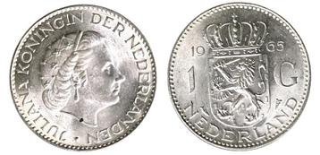 Zilveren gulden 1965 UNC