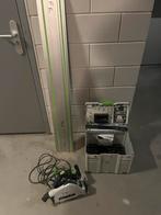 Festool TS 55 rebq Invalzaag met geleider en extra zaagblad, Invalzaag, Ophalen of Verzenden, Zo goed als nieuw, 30 tot 70 mm