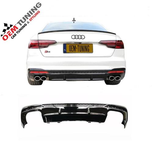 AUDI S4 Diffuser | Hoogglans zwart |2019-2024| voor S line |, Auto diversen, Tuning en Styling, Ophalen of Verzenden