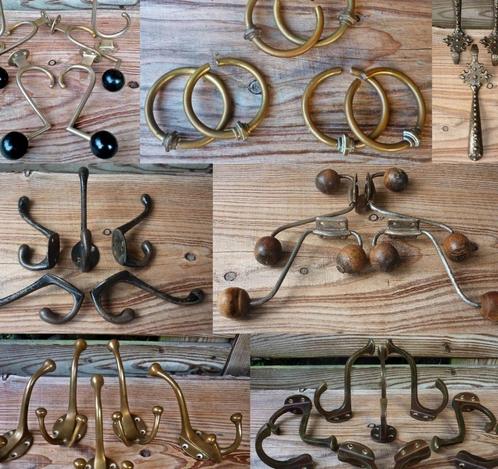 20x Kapstokhaken - Antiek / Oud oa Koper Brons - Zie Omschr, Huis en Inrichting, Woonaccessoires | Kapstokken, Zo goed als nieuw