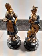 Antieke Zamak, Beelden van Man en Vrouw, Ophalen of Verzenden