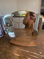 Vintage drieluik kapspiegel, Antiek en Kunst, Antiek | Spiegels, Ophalen of Verzenden, Overige vormen, Minder dan 50 cm, Minder dan 100 cm