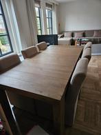 Houten eethoek met 6 stoelen - zo goed als nieuw!, Huis en Inrichting, Complete eetkamers, Ophalen of Verzenden, Zo goed als nieuw