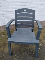 Hartman tuinstoel / grijs kunststof, Tuin en Terras, Tuinstoelen, Ophalen, Gebruikt, Kunststof