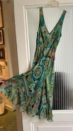 Vintage Jurk Etro met exotische print, Etro, Blauw, Ophalen of Verzenden, Knielengte