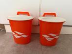 Vintage Dobbelman wasmiddel opberg Set, Kunststof, Gebruikt, Ophalen of Verzenden, Minder dan 10 liter