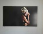 Canvas/poster Afrikaanse vrouw, Huis en Inrichting, Woonaccessoires | Schilderijen, Tekeningen en Foto's, Foto of Poster, Gebruikt